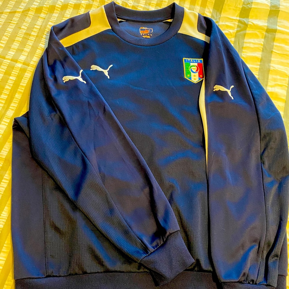Men’s Puma Italia XL Navy Blue Pullover